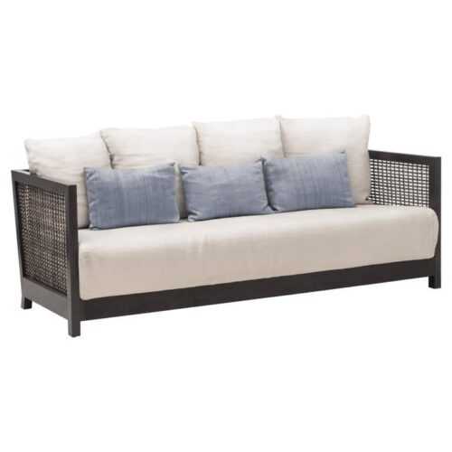 Walnut Lowback Suzy Wong Sofa by Kenneth Cobonpue 1