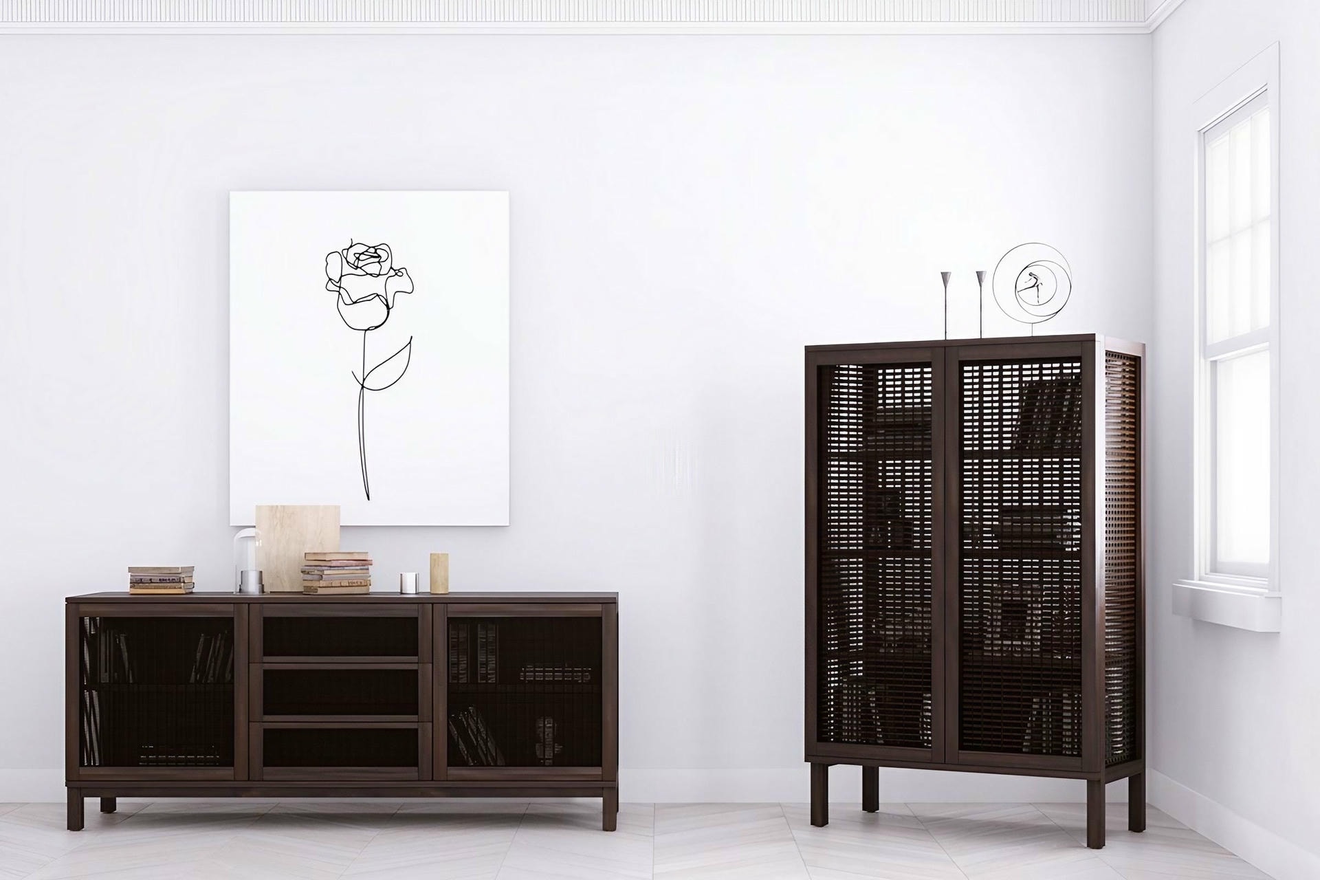 Walnut Suzy Wong Buffet Cabinet by Kenneth Cobonpue 4