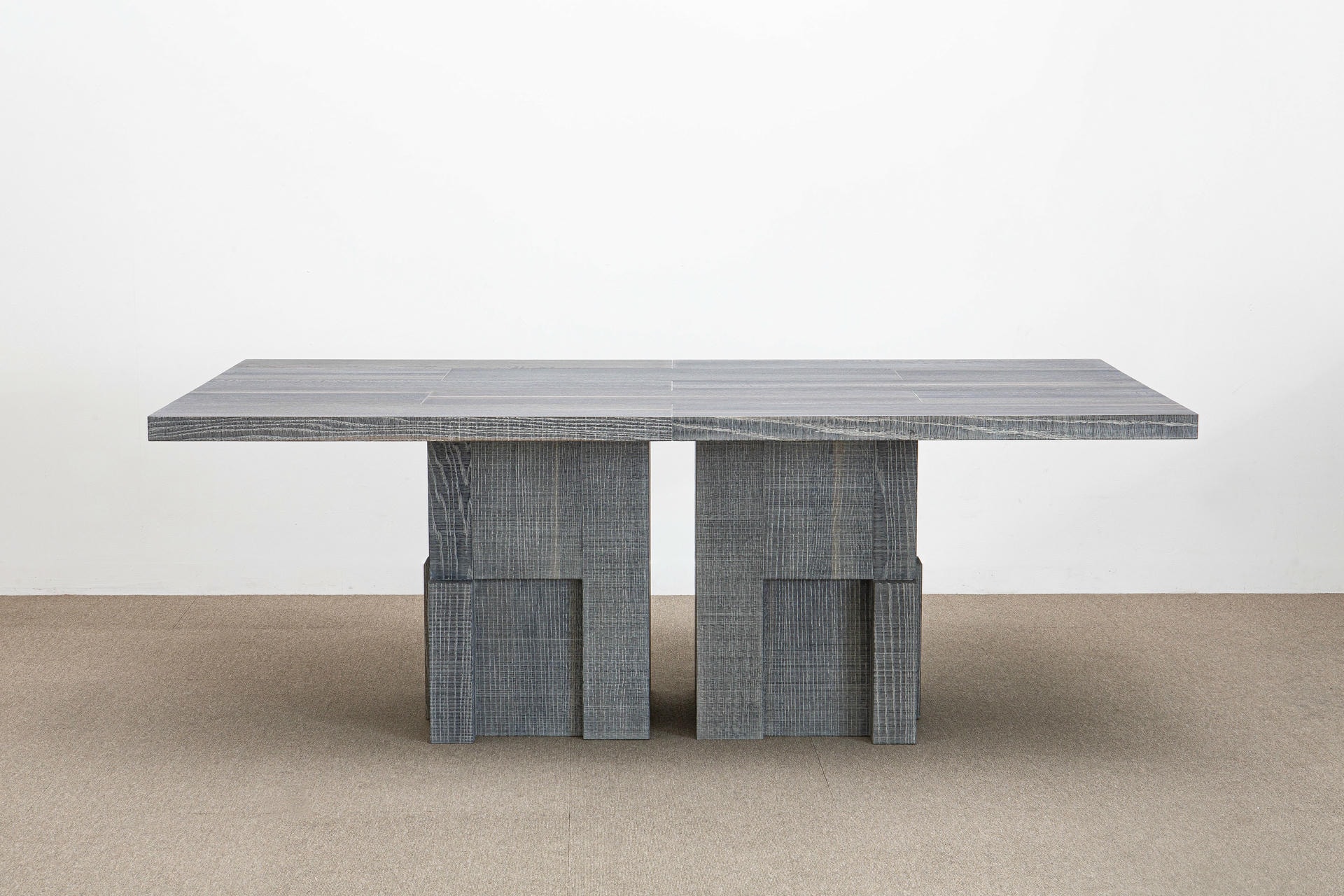 White Layered Oak Wood Table by Hyungshin Hwang 4