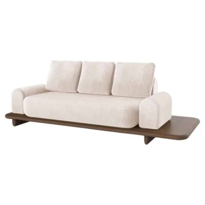 White Moreto Sofa by Dovain Studio