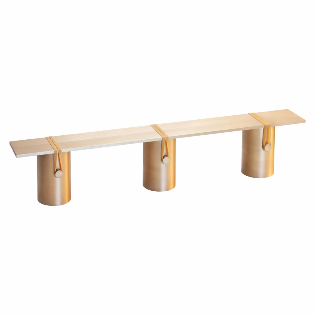 Anodised Contemporary Bench by Johan Viladrich 1