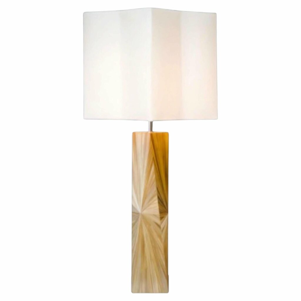Franck Yellow Table Lamp by Pierre Axel Coulibeuf 1