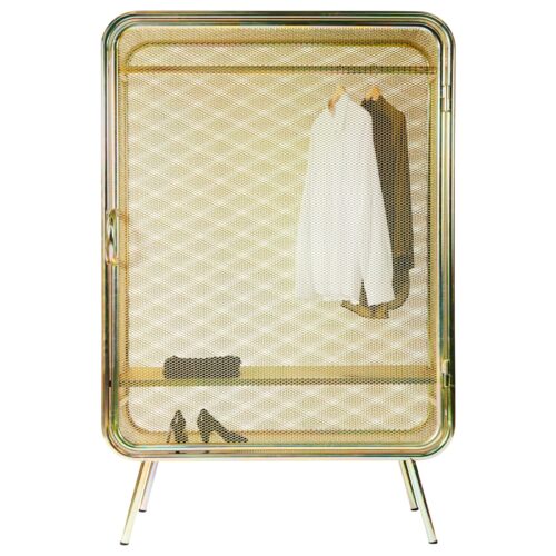 Large Harold Gold Cabinet by Jesse Visser 1