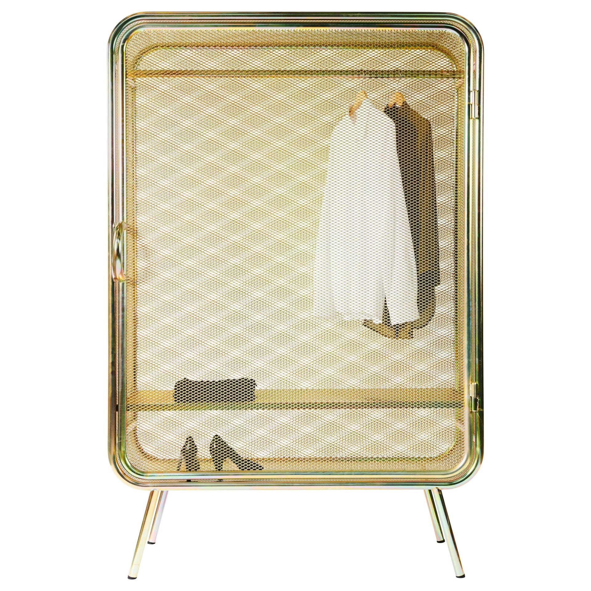 Large Harold Gold Cabinet by Jesse Visser 1