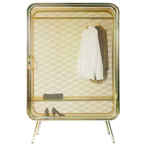 Large Harold Gold Cabinet by Jesse Visser 1
