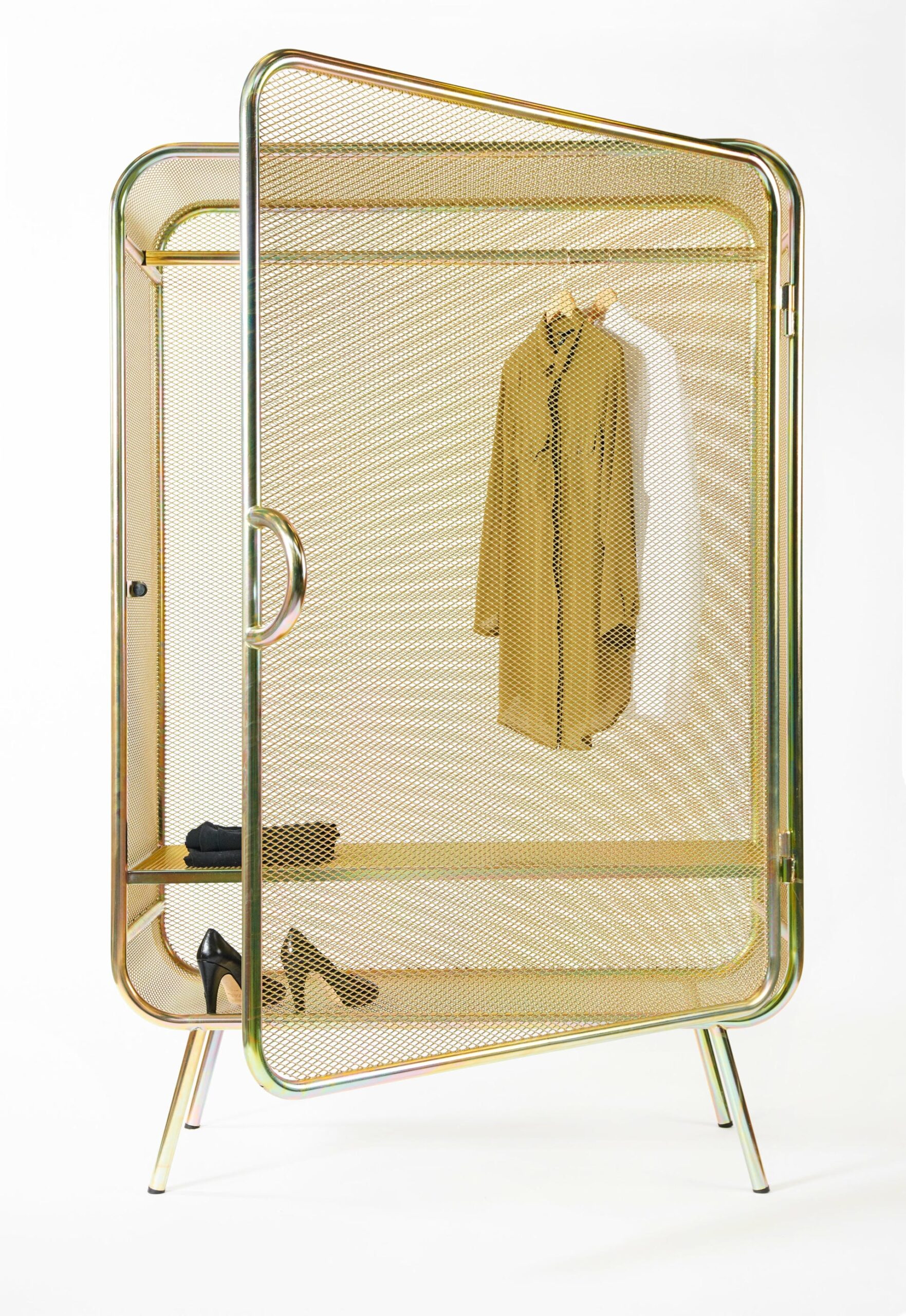 Large Harold Gold Cabinet by Jesse Visser 2