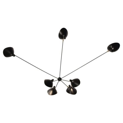 Sconce Spider 7 Still Arms by Serge Mouille 1