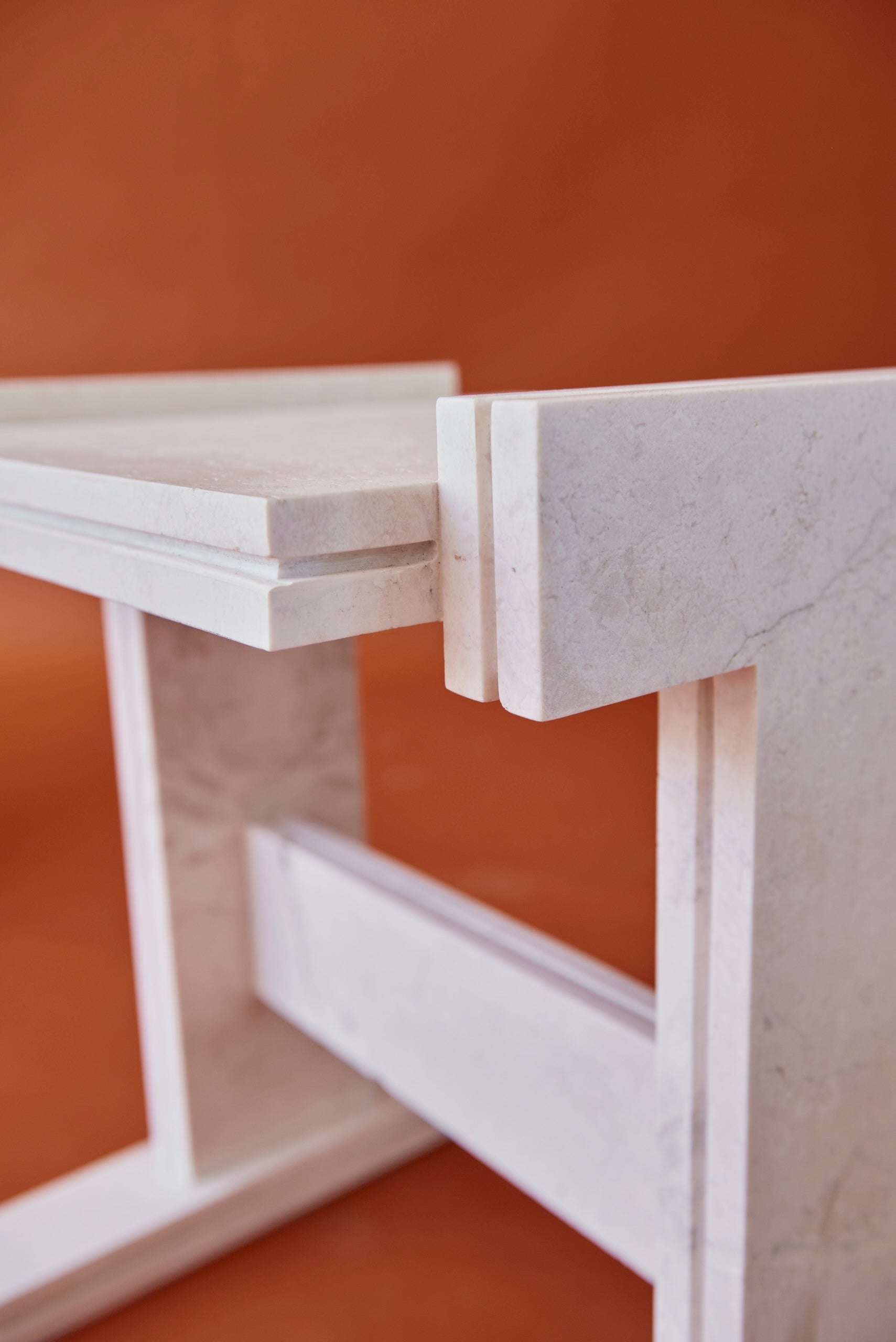 White Pearl Premium Neave Side Table by Nish Studio 4