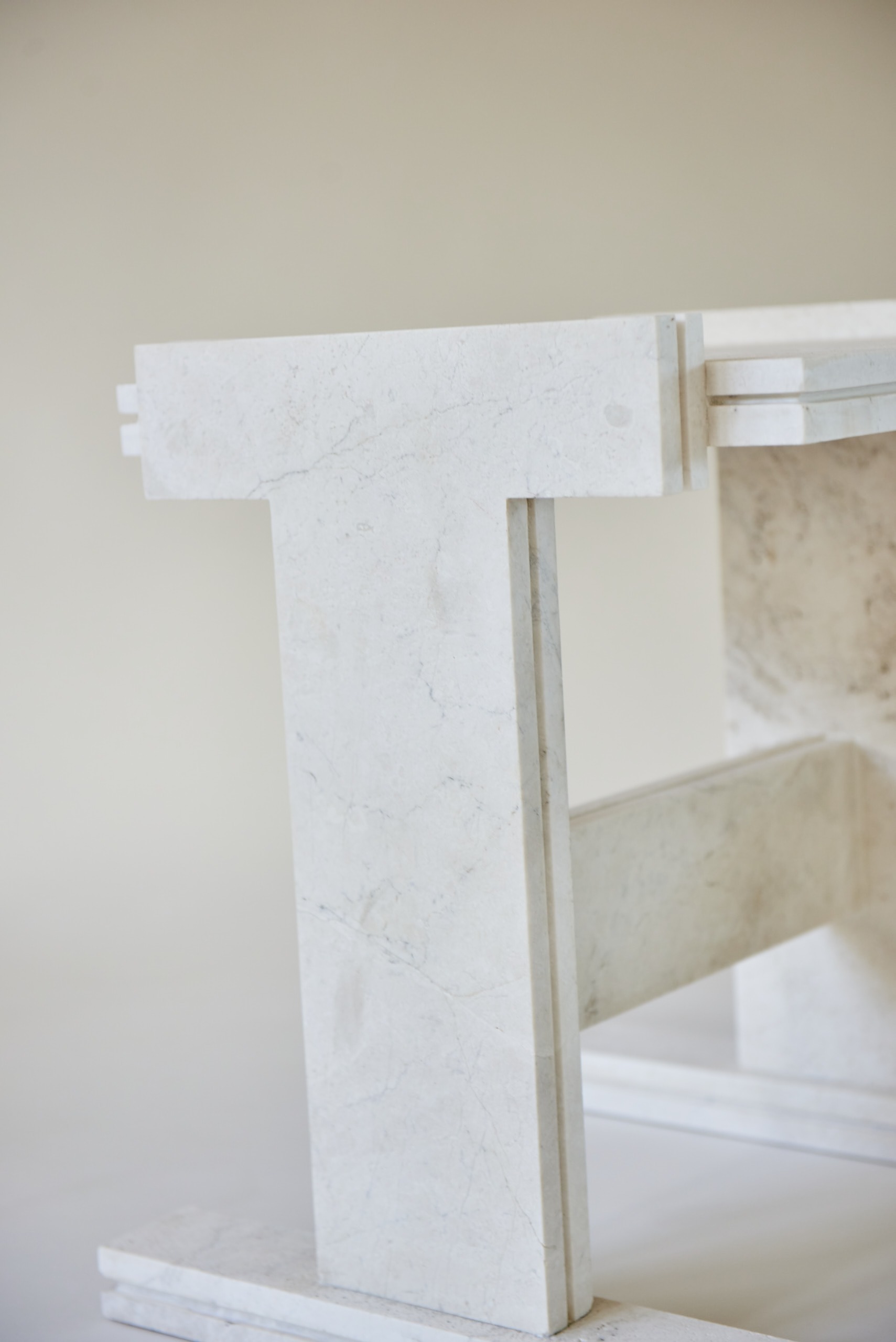 White Pearl Premium Neave Side Table by Nish Studio 4