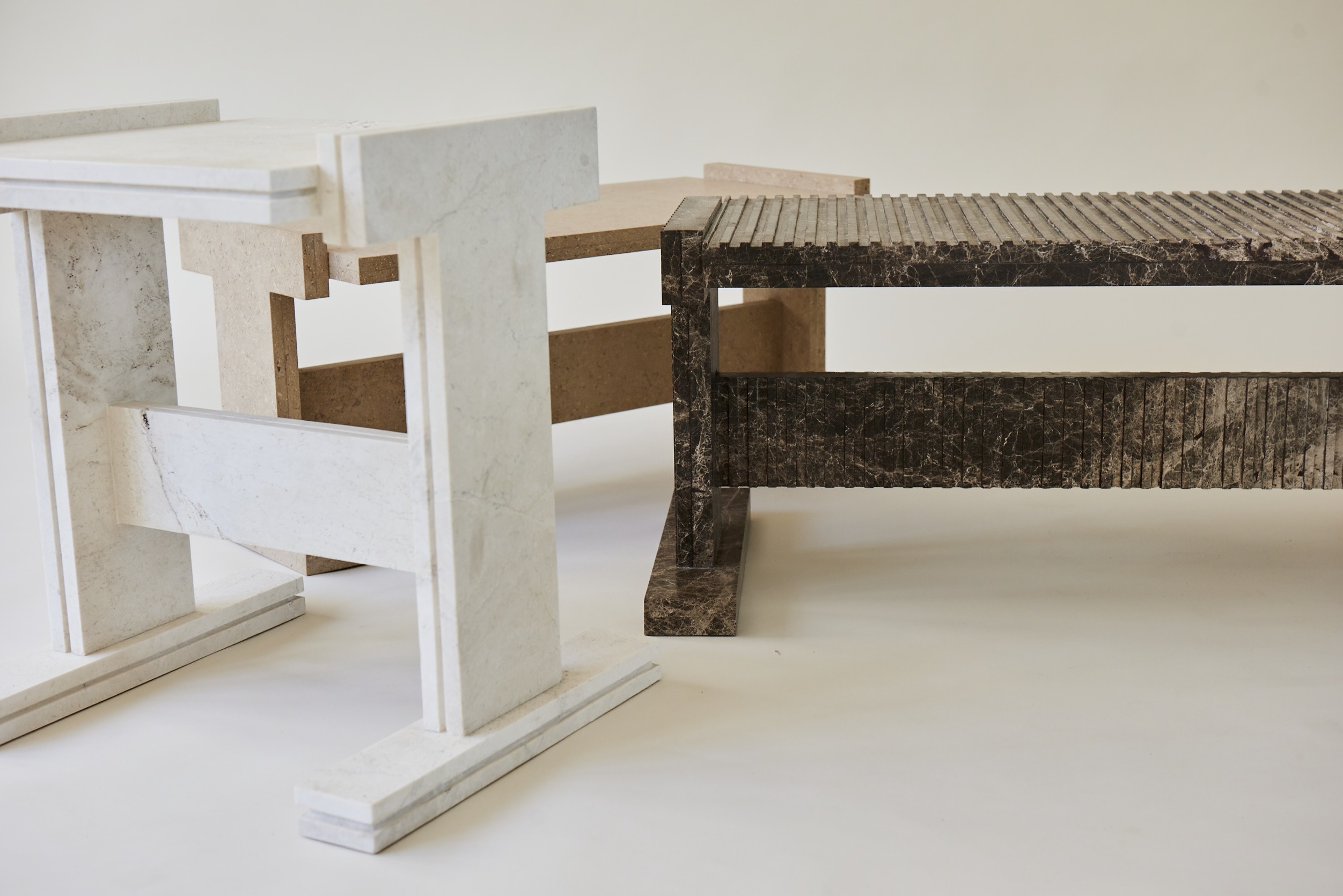 White Pearl Premium Neave Side Table by Nish Studio 8