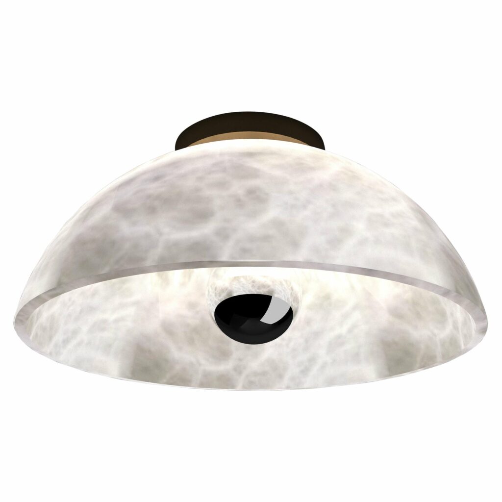 Apollo Bronze Ceiling Lamp by Alabastro Italiano 1