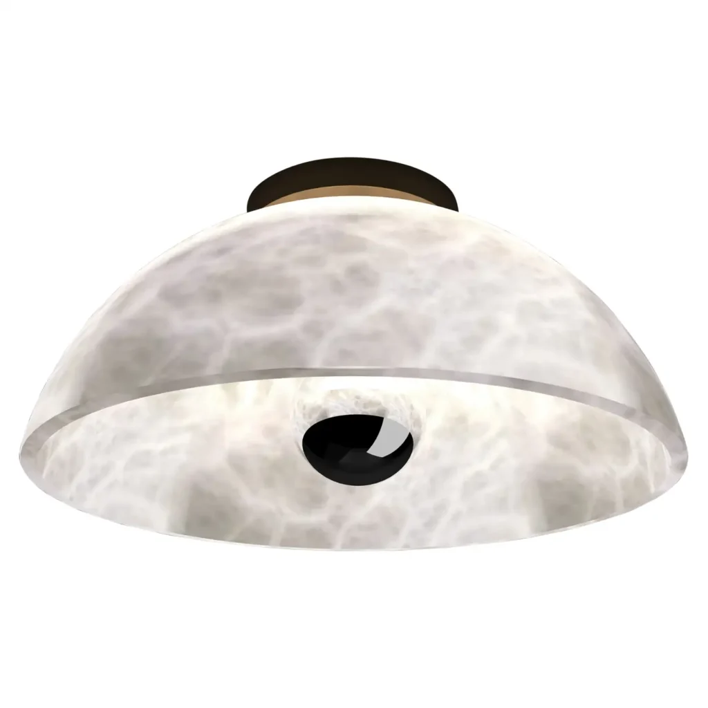 Apollo Bronze Ceiling Lamp by Alabastro Italiano 1