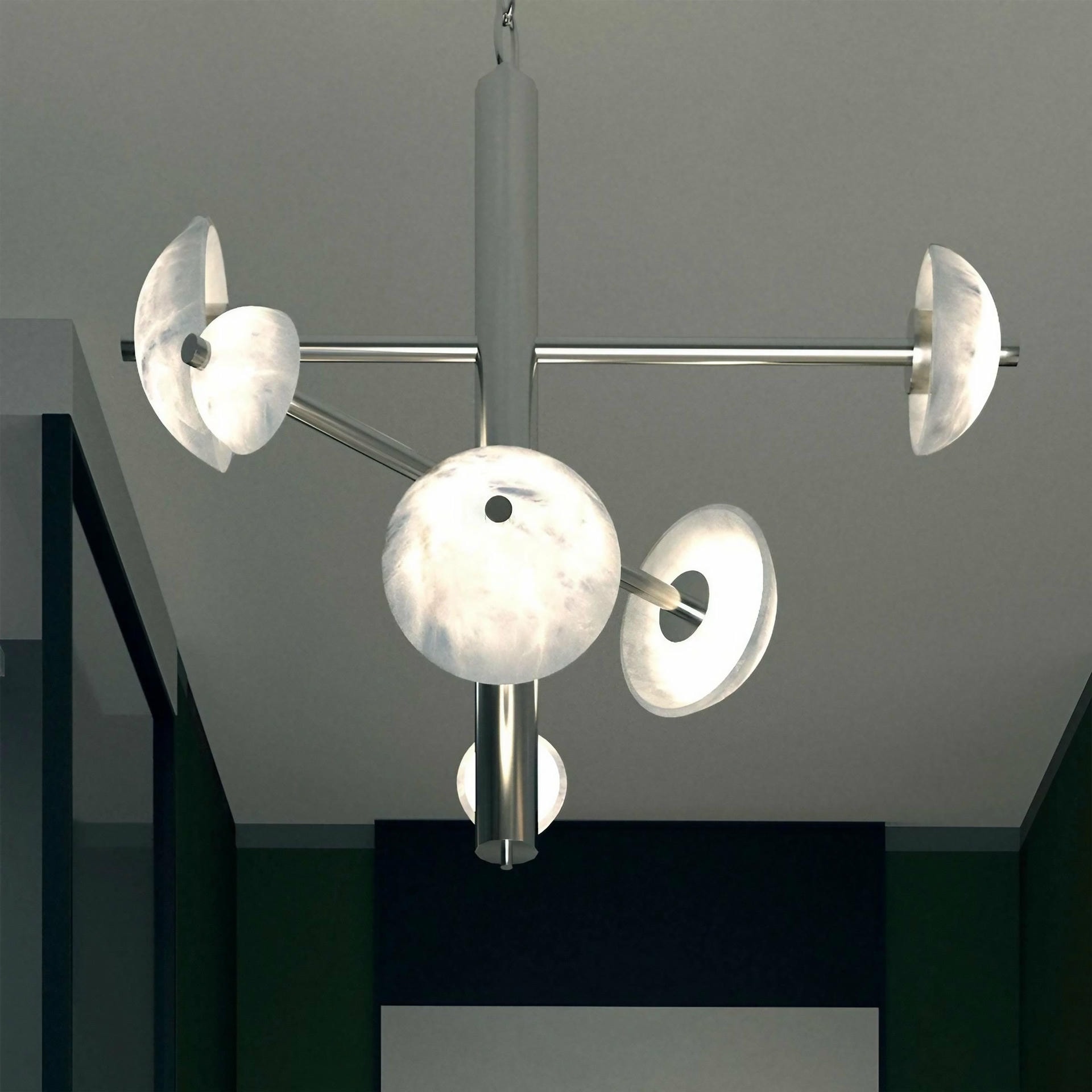 Apollo Ruggine Of Florence Metal Pendant Lamp by Alabastro Italiano 3