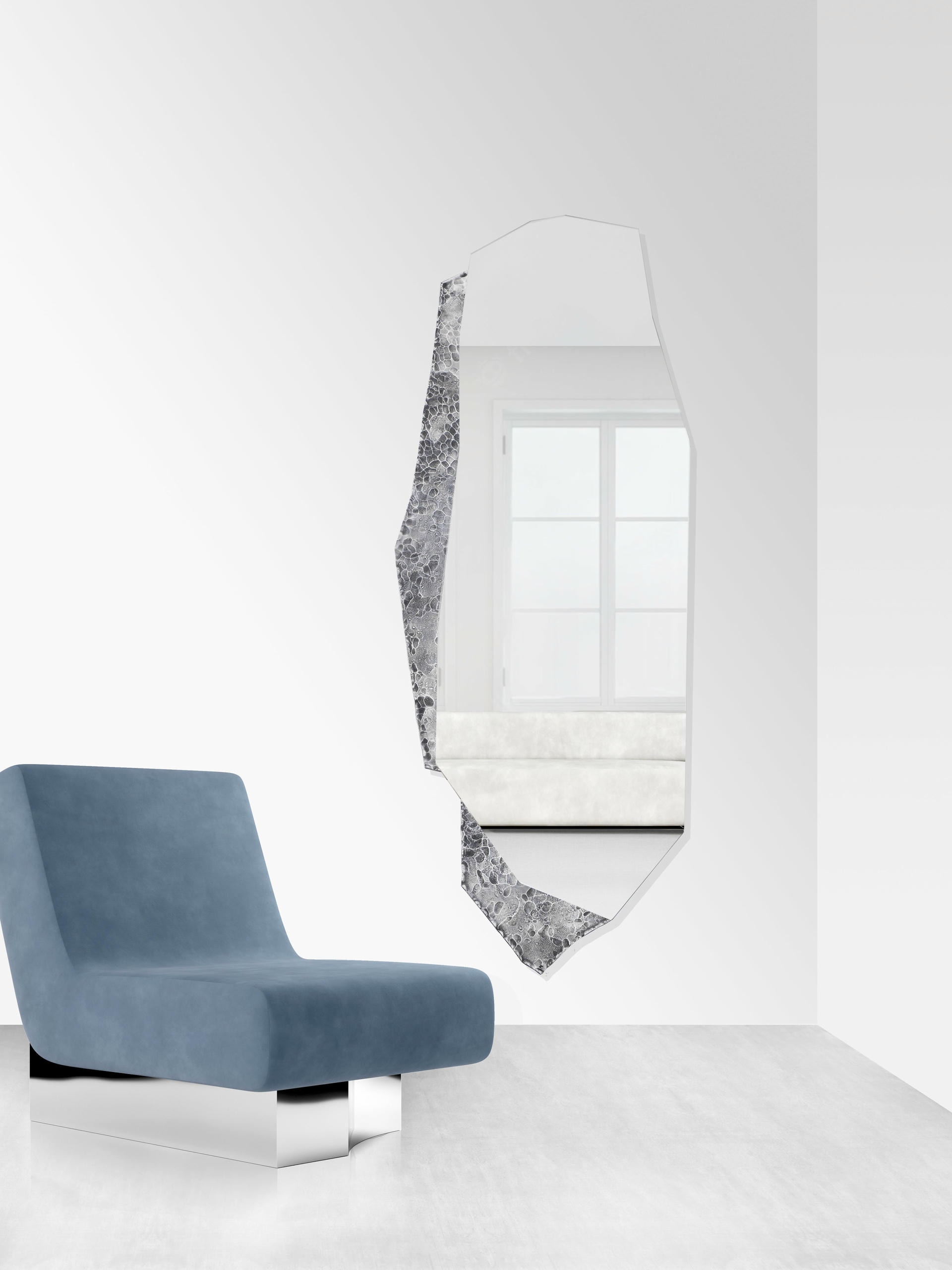 Fragment Wall Mirror by ROCHE FRERES 16