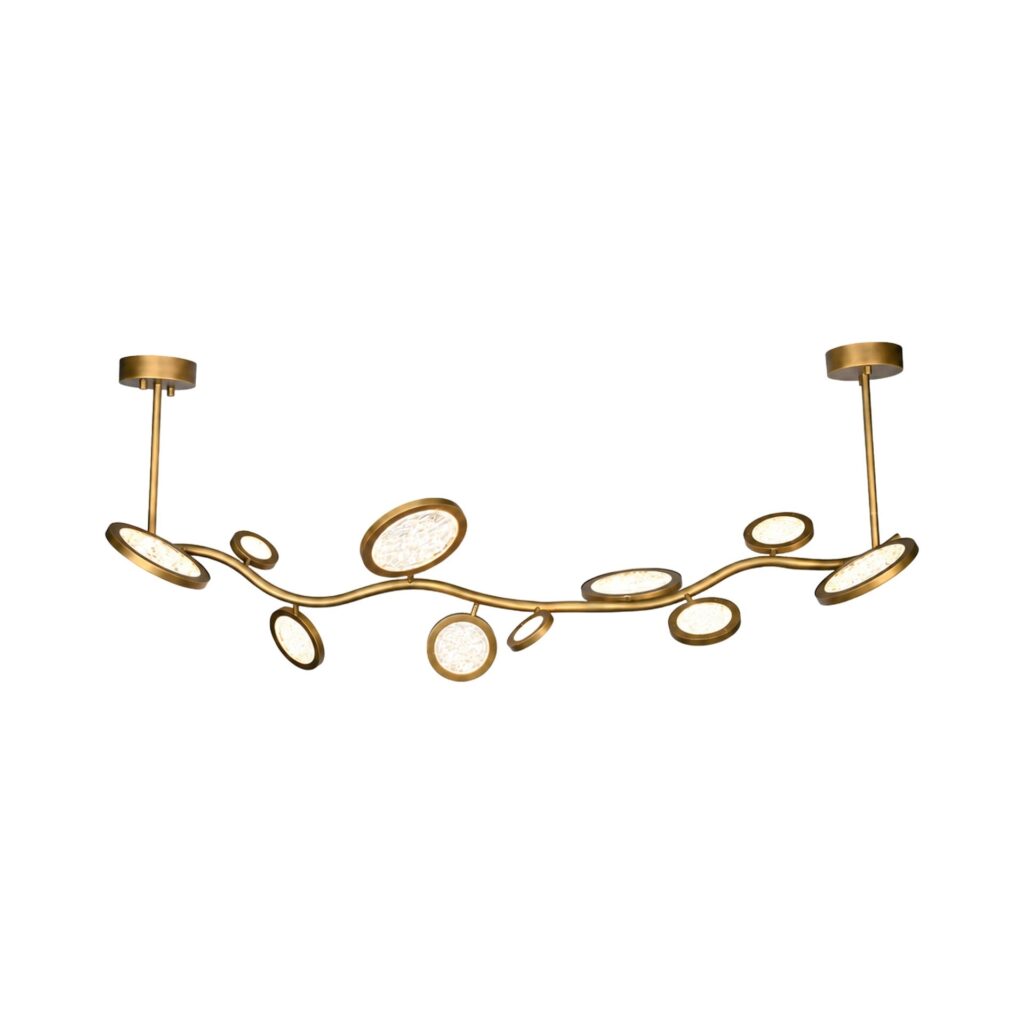 Island Circles Brass Pendant Lamp by Dainte 1