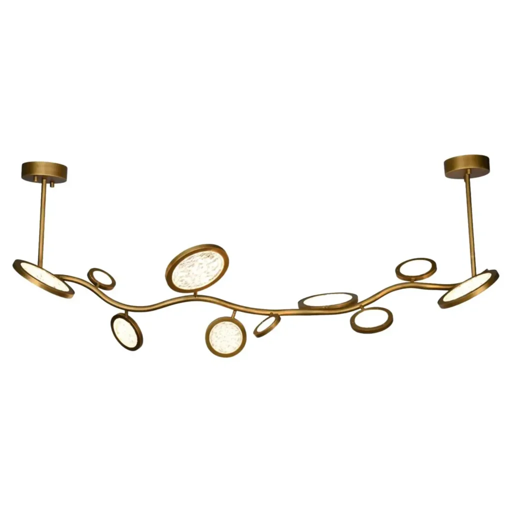 Island Circles Brass Pendant Lamp by Dainte 1