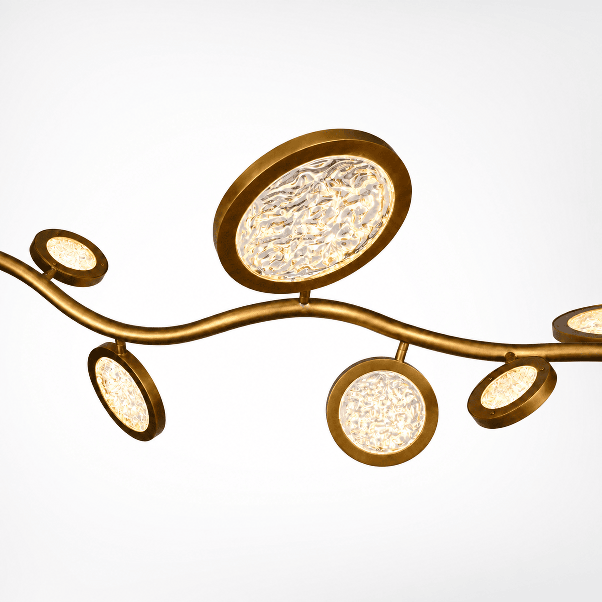 Island Circles Brass Pendant Lamp by Dainte 3