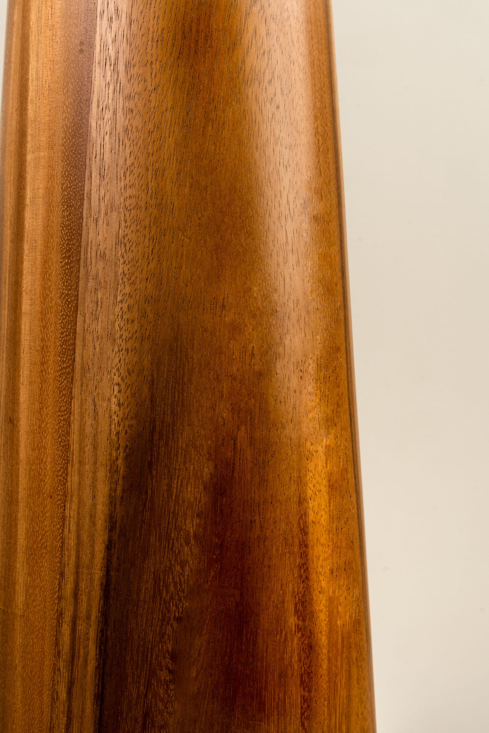Malva Contemporary Parota Wood Floor Lamp with Linen Shade by Isabel Moncada 4