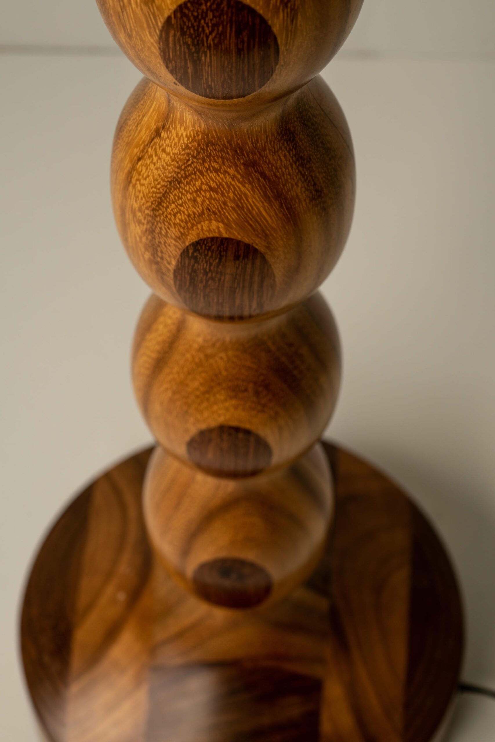 Tamarindo Sculpted Wood Glow Floor Lamp by Isabel Moncada 6
