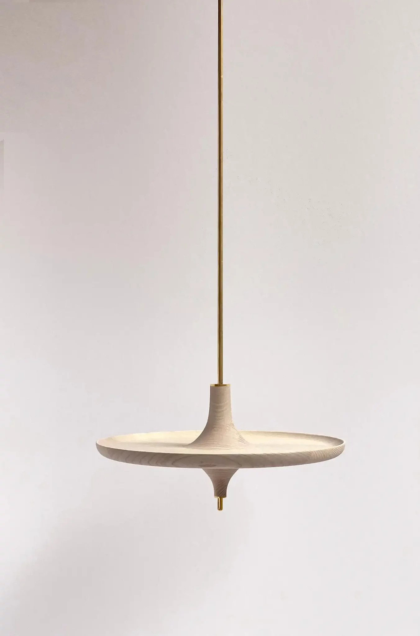 Toupy Bleached Ash And Brass 38 Hanging Table by Mademoiselle Jo 6