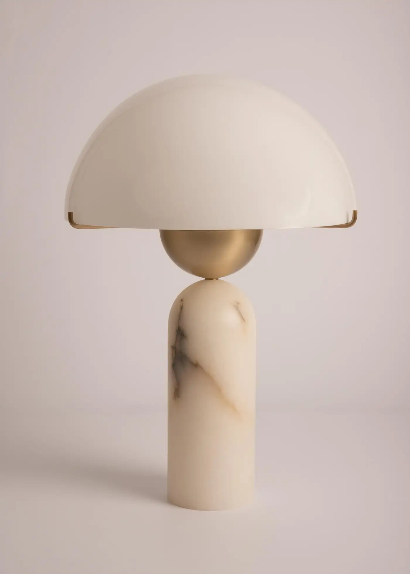 White Alabaster Peono Table Lamp by Simone Marcel 2