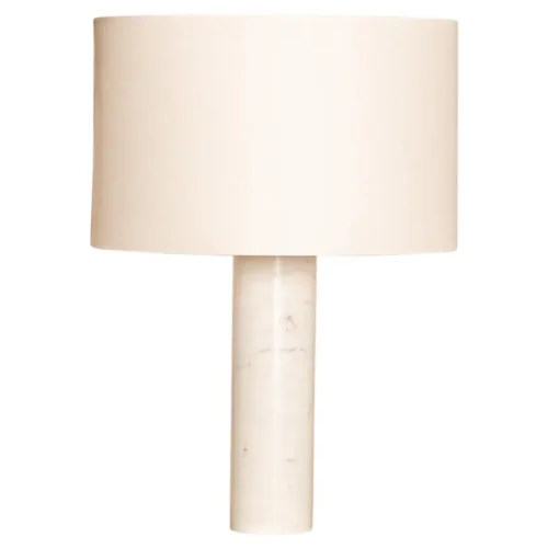 White Marble Pipo Table Lamp by Simone Marcel 1