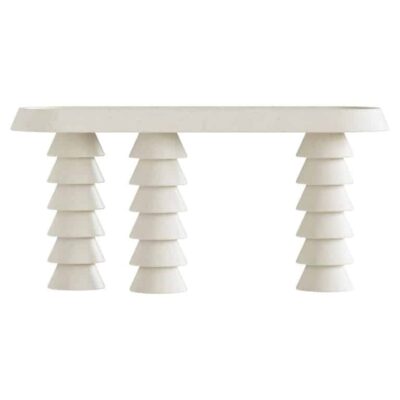 Trigono Creme Console Table by Studio Anansi