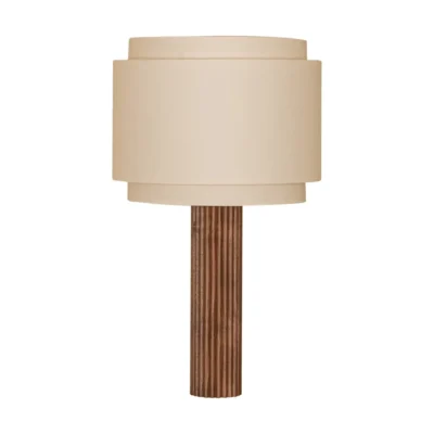 Walnut Fluta Duoble Table Lamp by Simone & Marcel