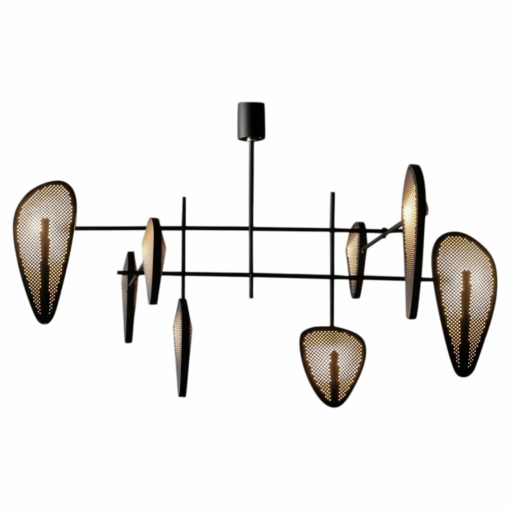 Candelera 02 Brass Hanging Lamp by Federico Stefanovich 1