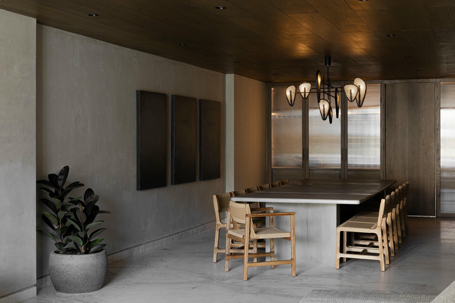 Candelera 02 Brass Hanging Lamp by Federico Stefanovich 14
