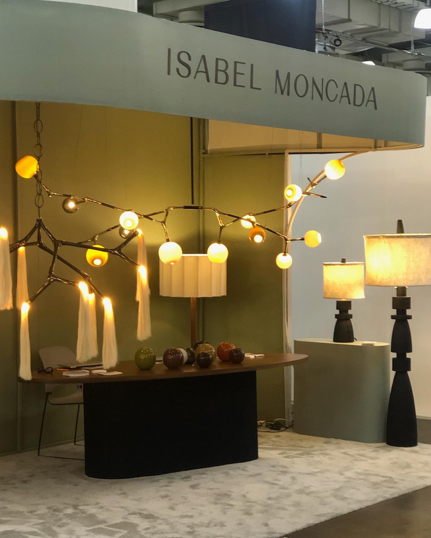 Coffee and Polished Bronze Mantis 13 Pendant Lamp by Isabel Moncada 3