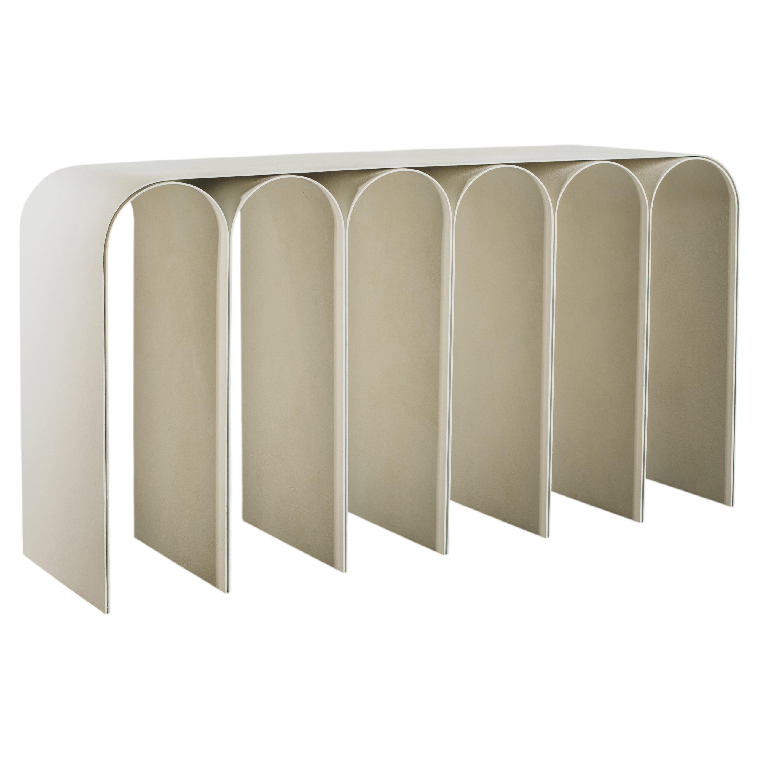 Contemporary White Plaster Arch Console by Pietro Franceschini 1