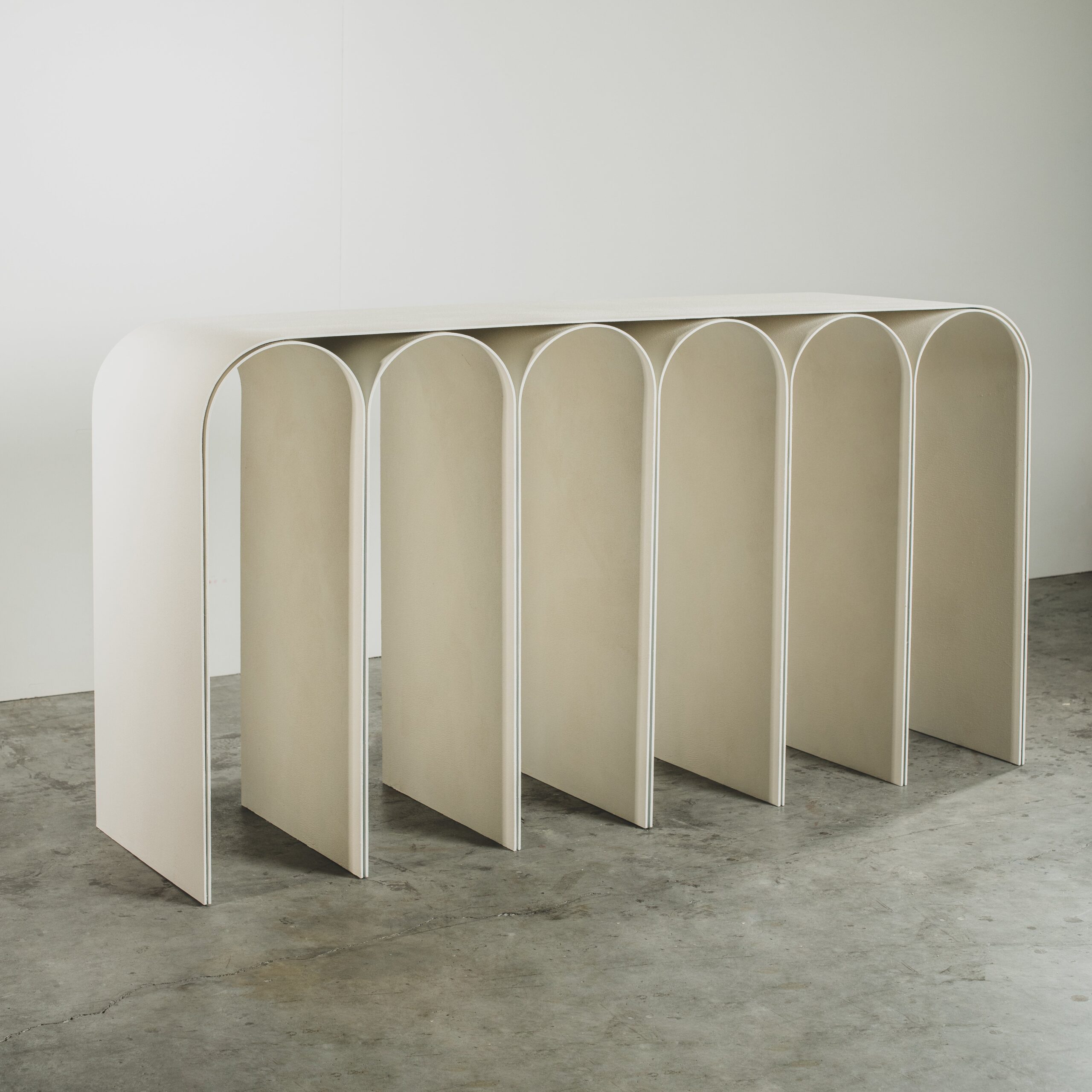 Contemporary White Plaster Arch Console by Pietro Franceschini 2