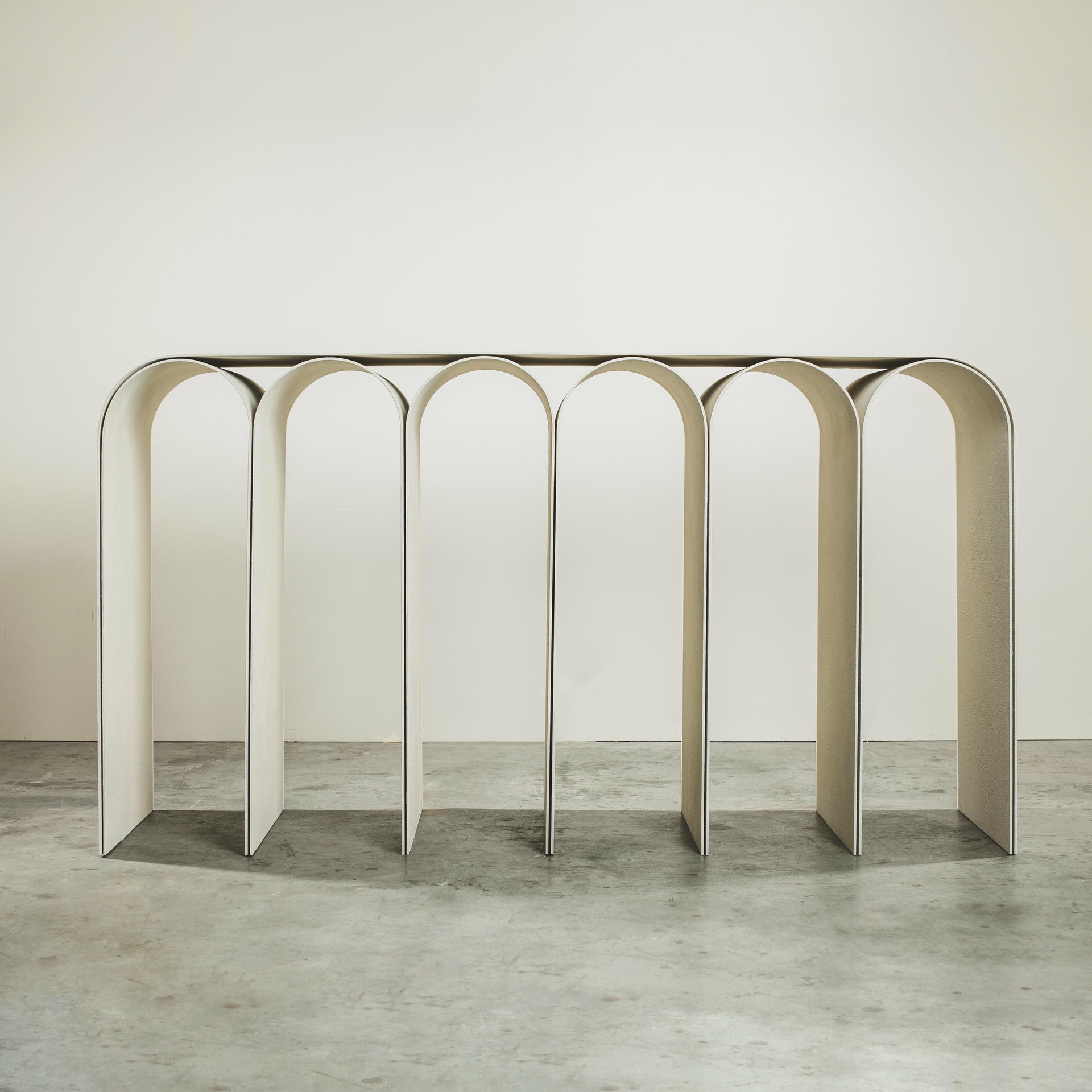 Contemporary White Plaster Arch Console by Pietro Franceschini 4