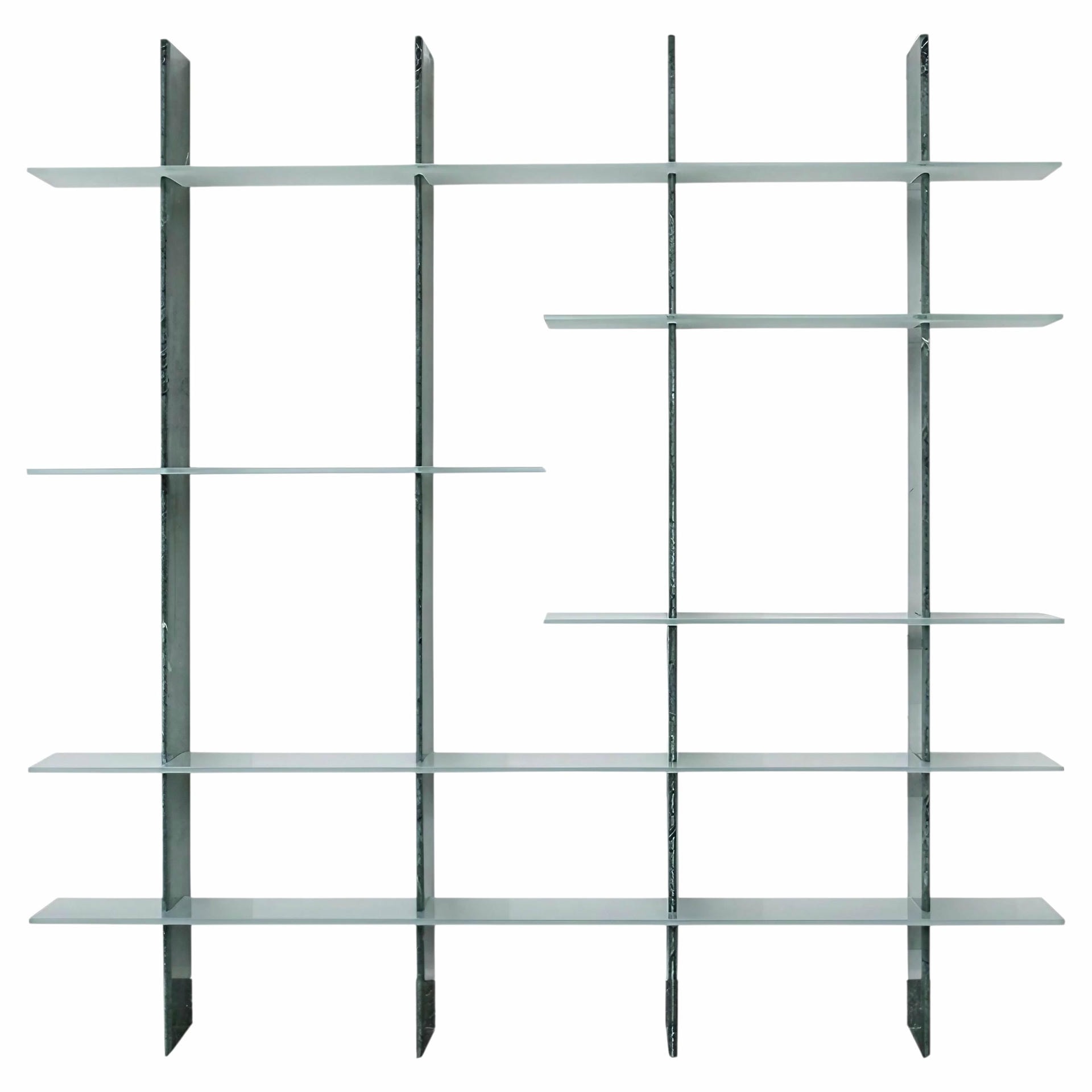 Elegant Marble Stone Glass Shelves Wall Mounted Shelving Unit Mikado Carla Baz 1