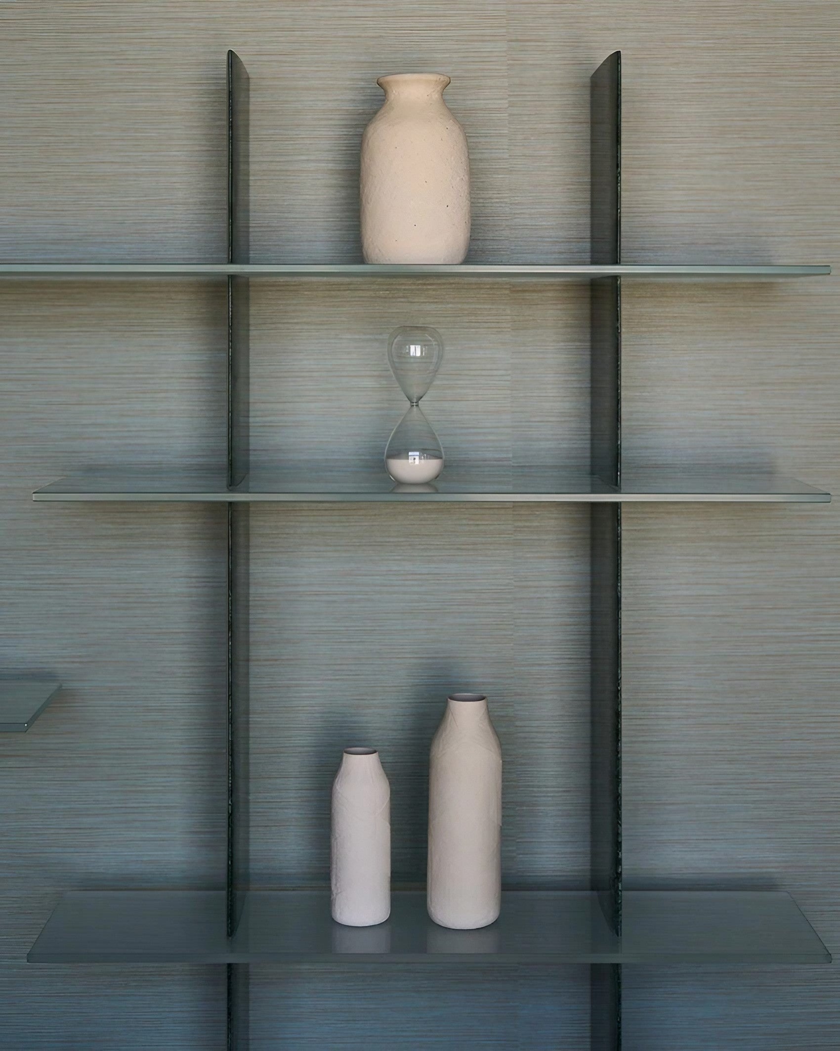 Elegant Marble Stone Glass Shelves Wall Mounted Shelving Unit Mikado Carla Baz 3