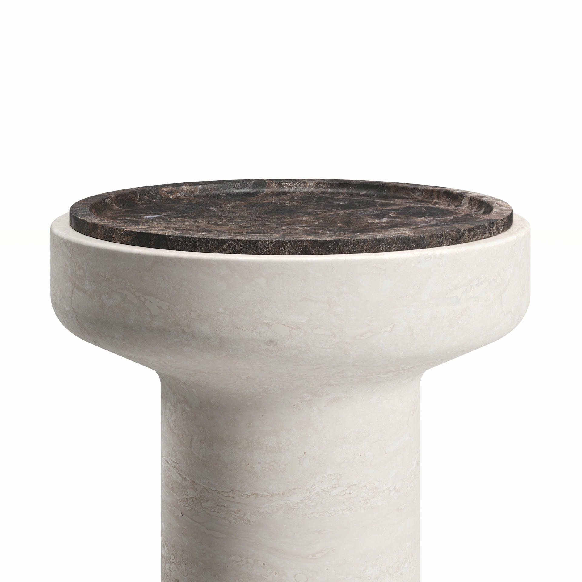 Emperador Dark Trivoli Coffee Table L by Ivan Colominas 3