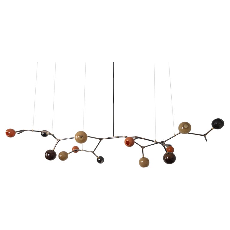 Fall Vintage Bronze Mantis 13 Pendant Lamp by Isabel Moncada 1