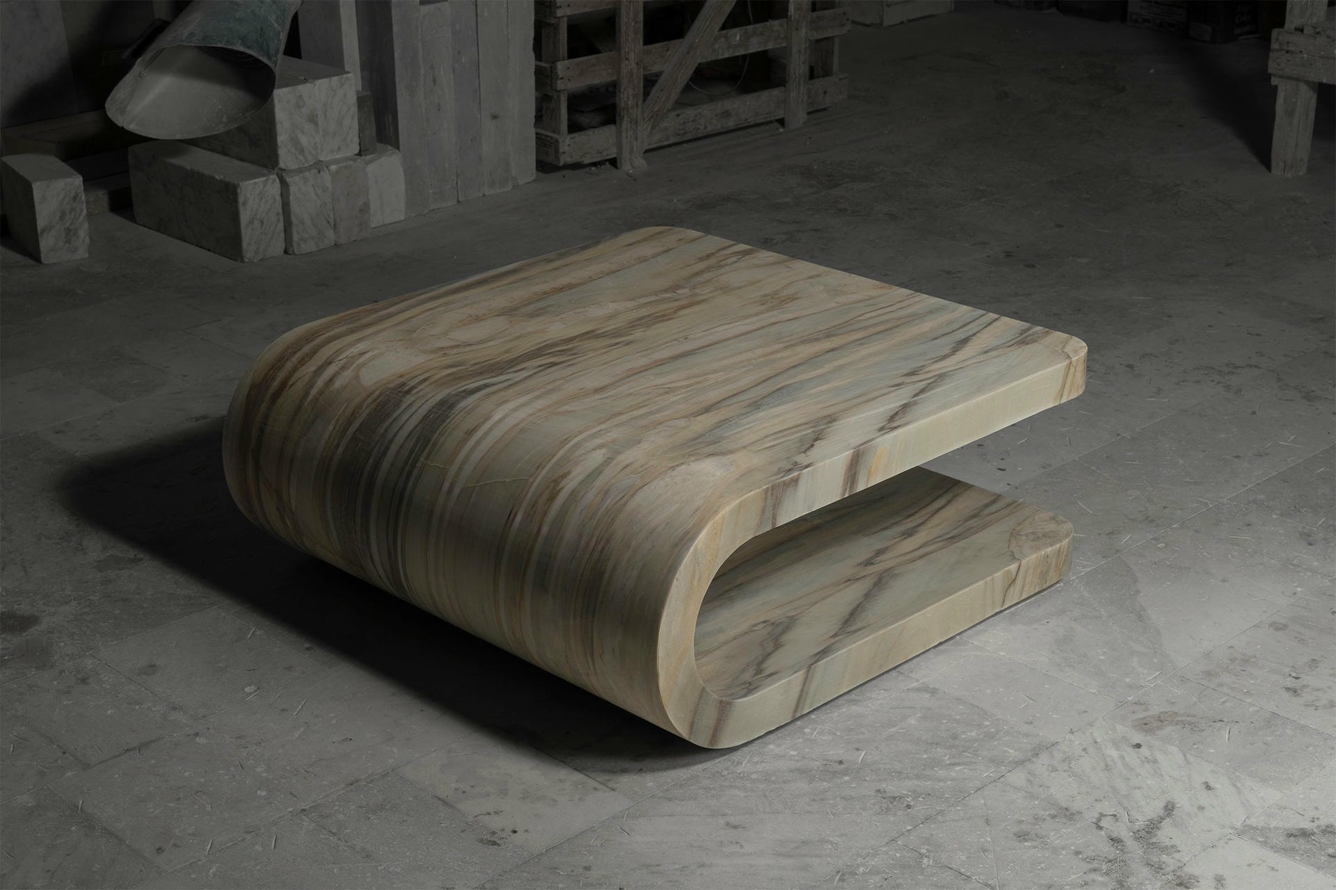 Fold Calacatta Sunrise Coffee Table by Etamorph 2