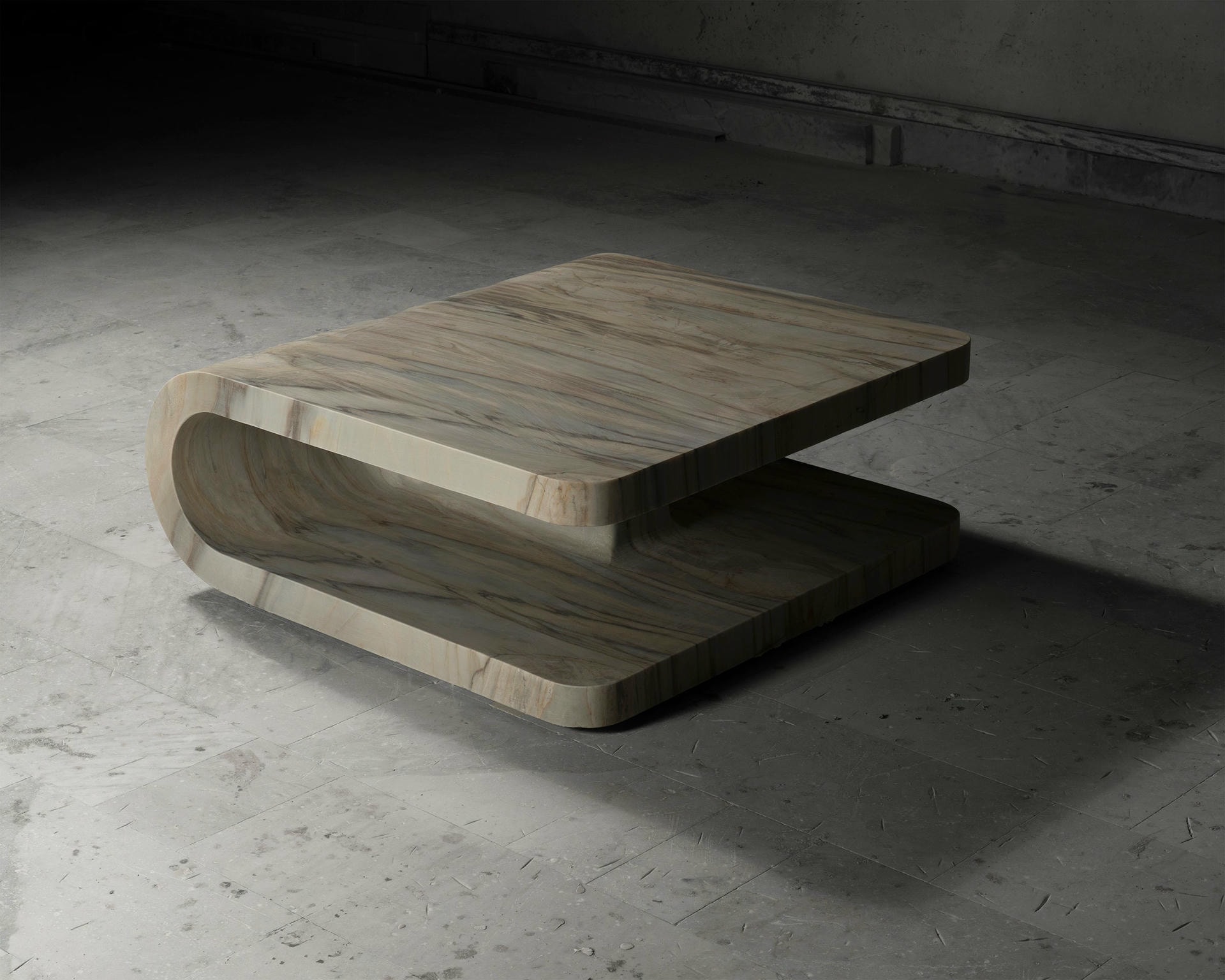 Fold Calacatta Sunrise Coffee Table by Etamorph 3