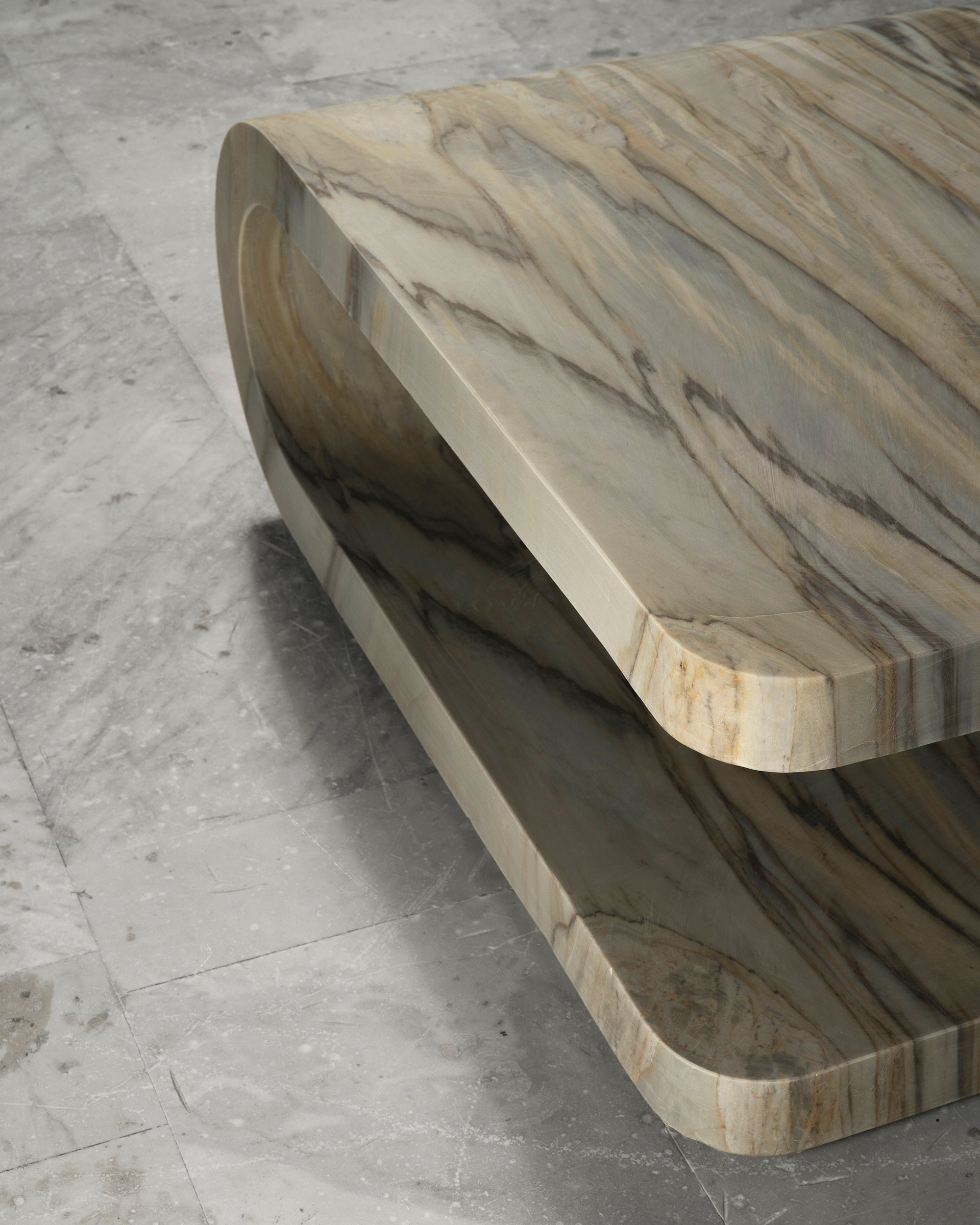 Fold Calacatta Sunrise Coffee Table by Etamorph 5