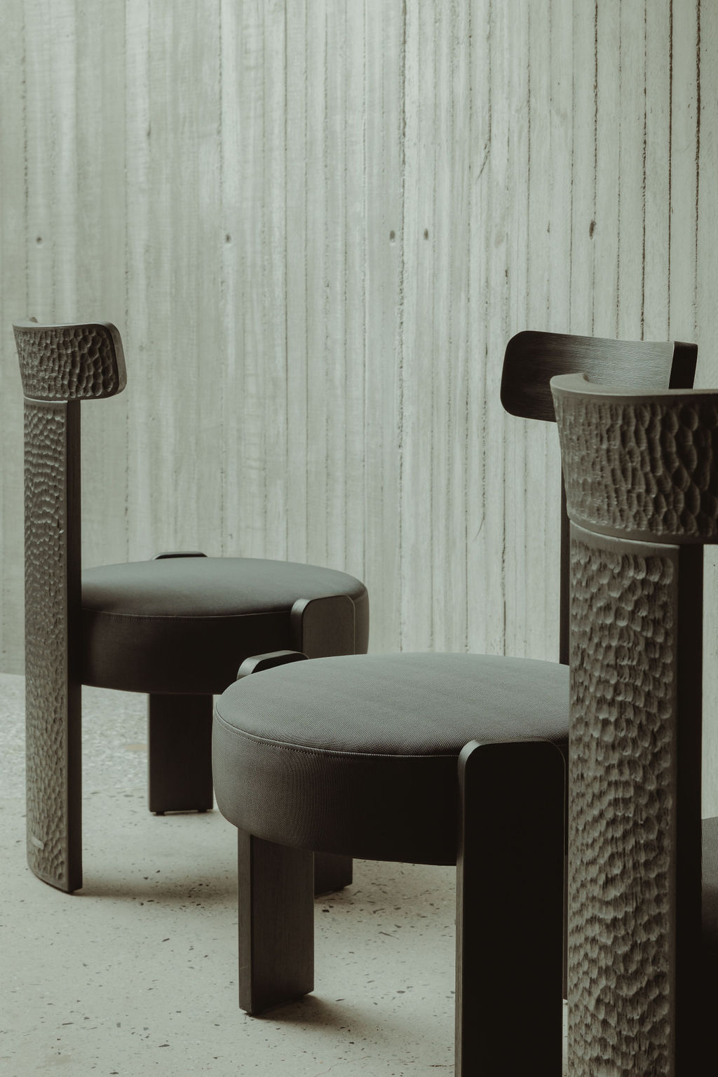 Gabo Black Solid Oak Wood Dining Chair by David Del Valle 28
