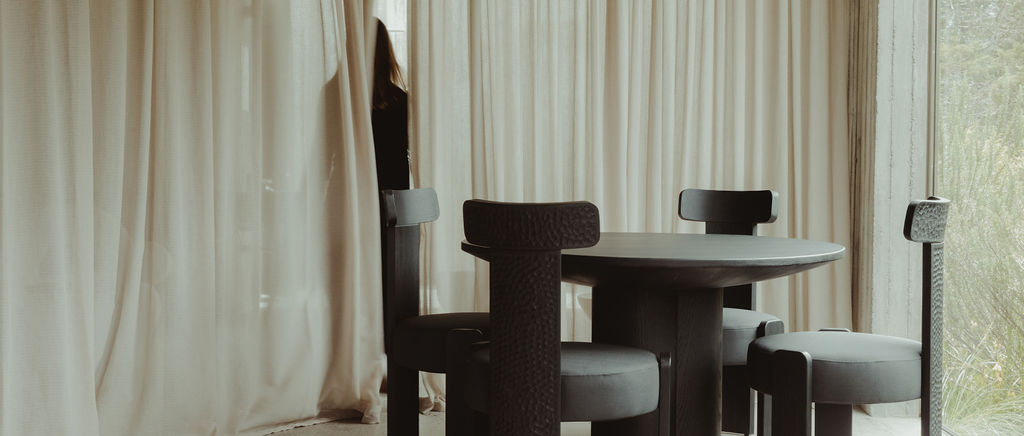 Gabo Black Solid Oak Wood Dining Chair by David Del Valle 9