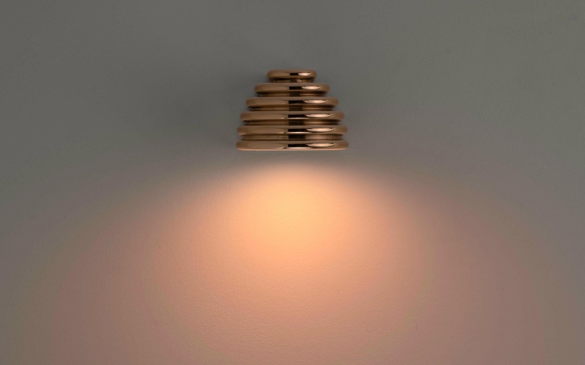 Insulator 0 Polished Brass Sconce by Novocastrian 5