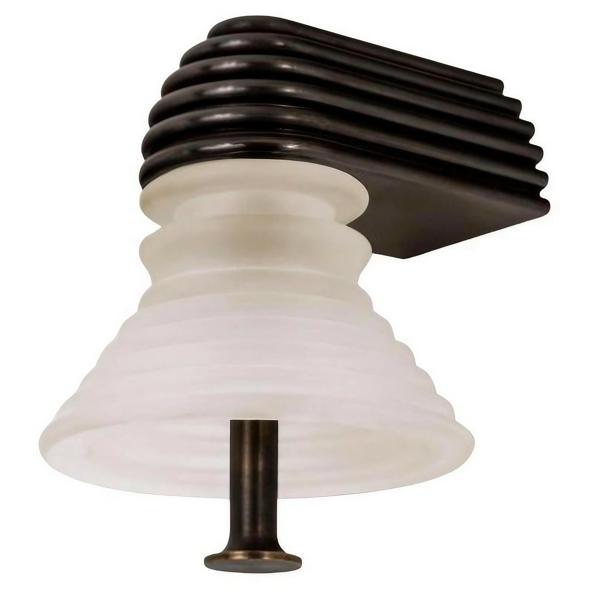 Insulator A Frosted Glass and Dark Brass Sconce by Novocastrian 1