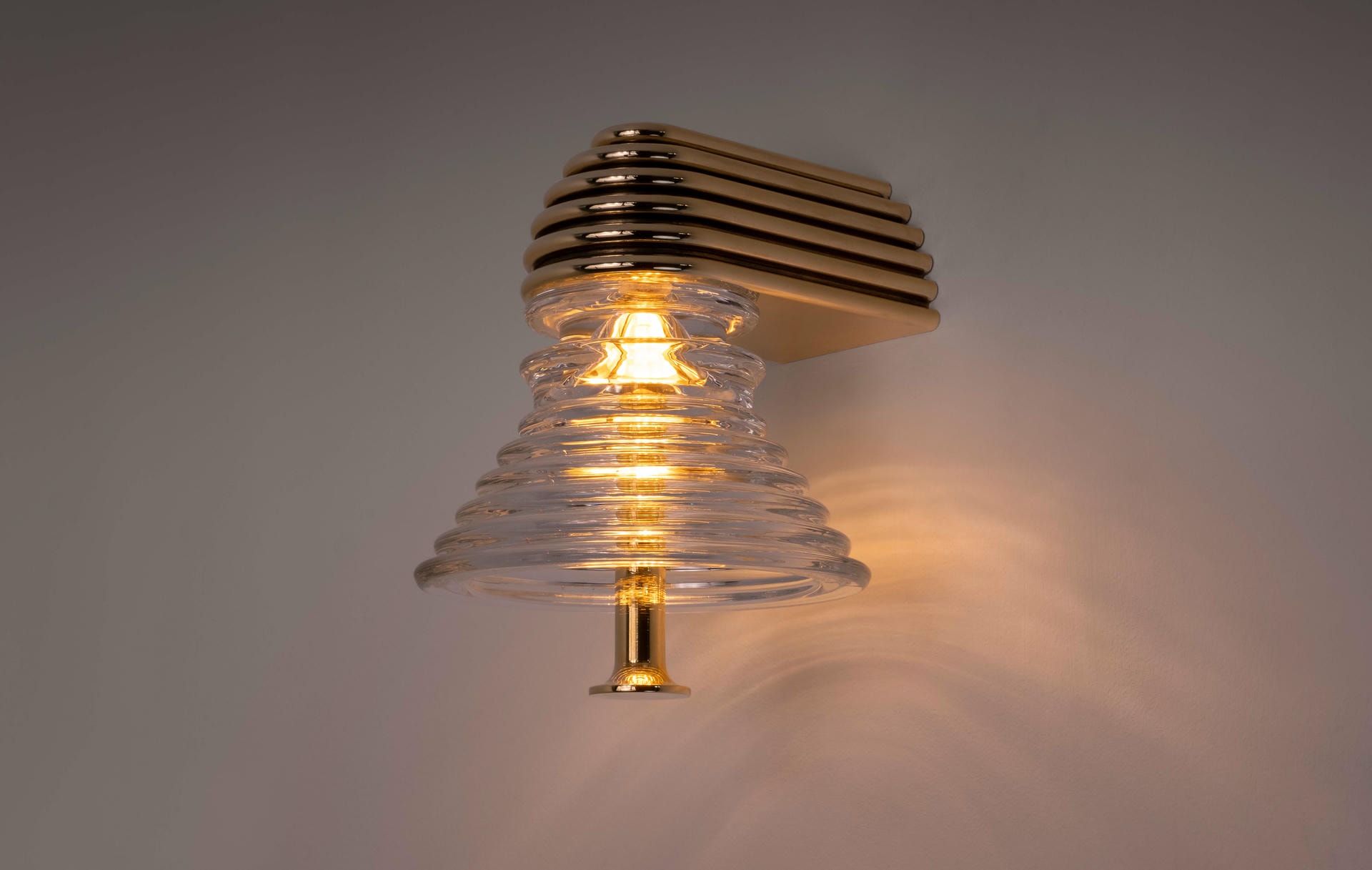 Insulator A Frosted Glass and Dark Brass Sconce by Novocastrian 5