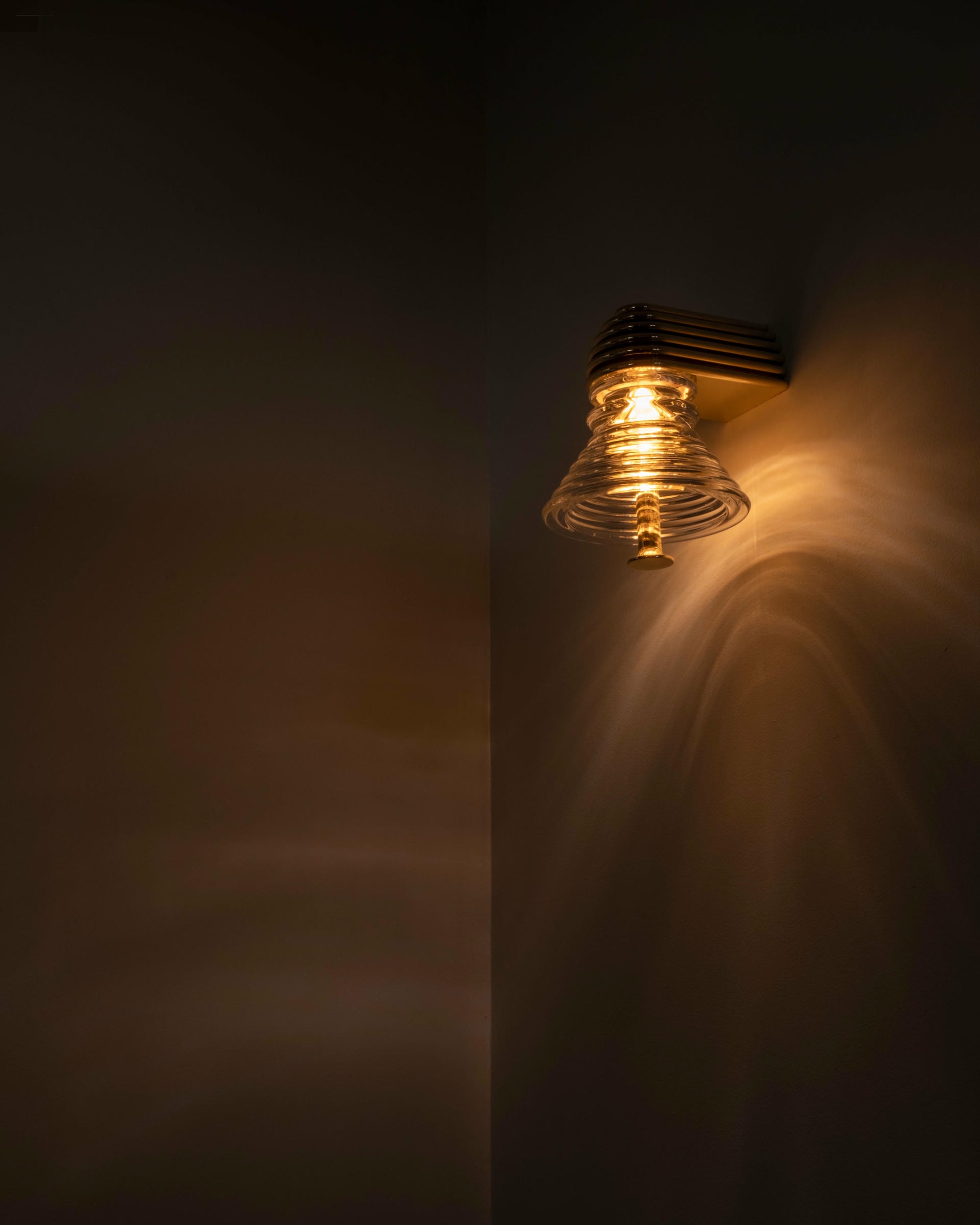 Insulator A Frosted Glass and Dark Brass Sconce by Novocastrian 8