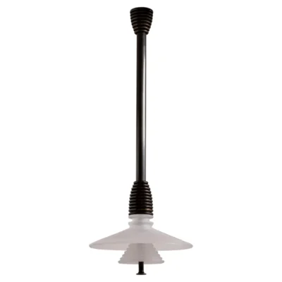 Insulator AB Frosted Glass and Dark Brass Pendant Light by Novocastrian