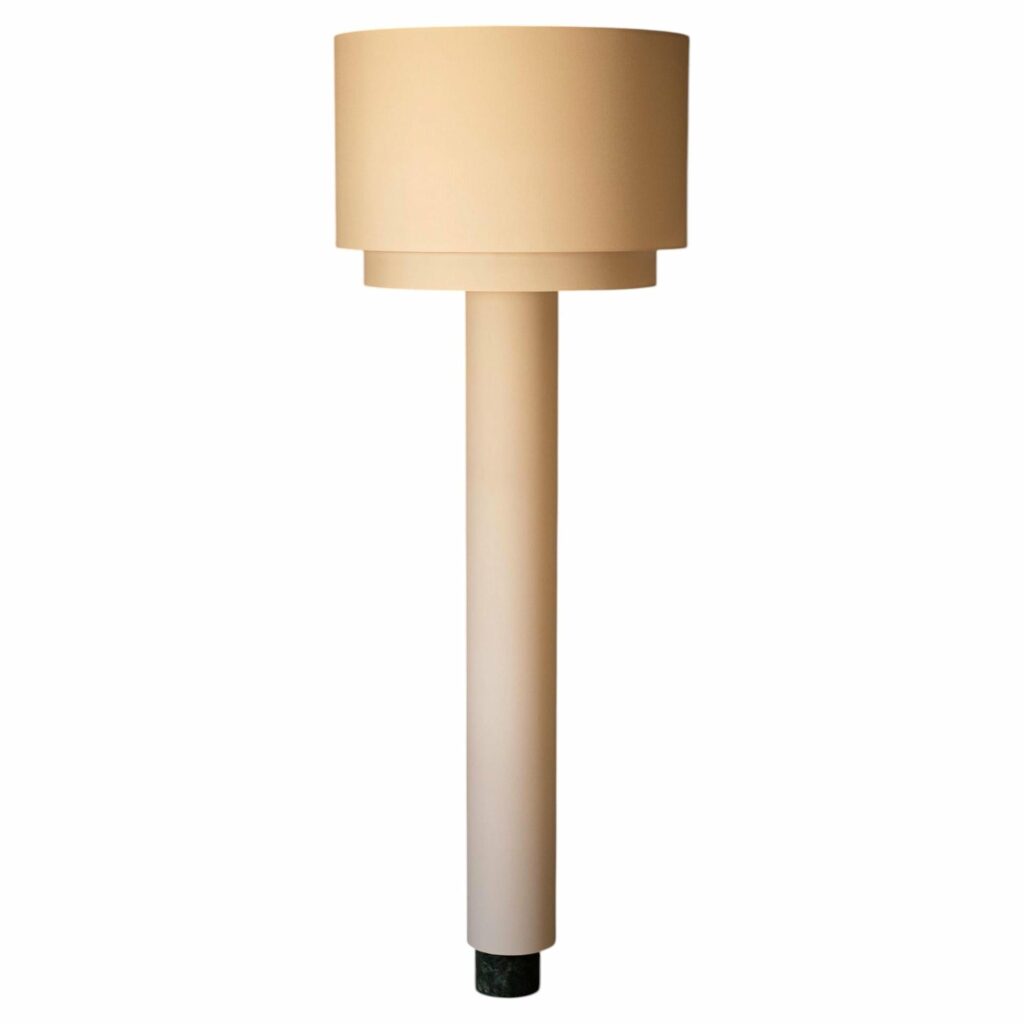 Kolumno White Alabaster Floor Lamp by Simone Marcel 1