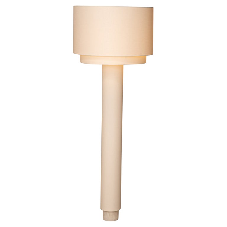 Kolumno White Alabaster Floor Lamp by Simone Marcel 5